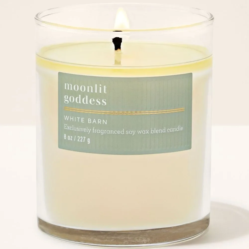 Bath Body Works White Barn Moonlit Goddess Single Wick Candle 8oz NEW